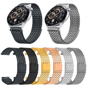 22mm Nine-beads Magnetic Buckle Stainless Steel Watch Band(Rose Gold)