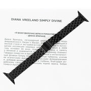 For Apple Watch 46mm / 49mm / 45mm / 44mm Small Waist Slingshot Buckle Steel Watch Band(Black)