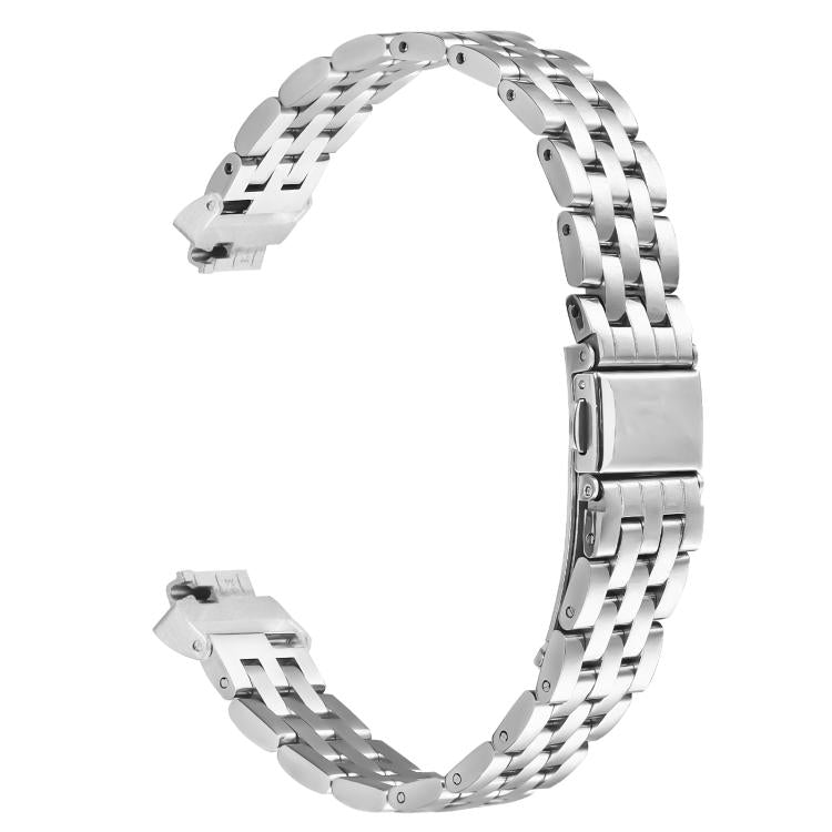 For Fitbit Inspire 1 / Inspire 2 Five Beads Slingshot Buckle Steel Watch Band(Silver) - free shipping - PMC TechLife - Order now!