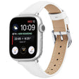 For Apple Watch 42mm / 41mm / 40mm / 38mm Small Waist PU Leather Watch Band(White) - Watch Bands by PMC TechLife | Online Shopping South Africa | PMC TechLife | Buy Now Pay Later Mobicred