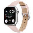 For Apple Watch 42mm / 41mm / 40mm / 38mm Small Waist PU Leather Watch Band(Sandpaper pink) - Watch Bands by PMC TechLife | Online Shopping South Africa | PMC TechLife | Buy Now Pay Later Mobicred