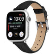 For Apple Watch 42mm / 41mm / 40mm / 38mm Small Waist PU Leather Watch Band(Black) - Watch Bands by PMC TechLife | Online Shopping South Africa | PMC TechLife | Buy Now Pay Later Mobicred