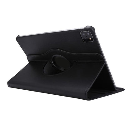 For iPad Pro 12.9 / Air 13 2025 / 2024 ENKAY 360 Degree Rotation Litchi Leather Smart Tablet Case(Black) - free shipping - PMC Jewellery - Order now!