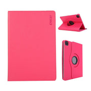 For iPad Pro 12.9 / Air 13 2025 / 2024 ENKAY 360 Degree Rotation Litchi Leather Smart Tablet Case(Rose Red)