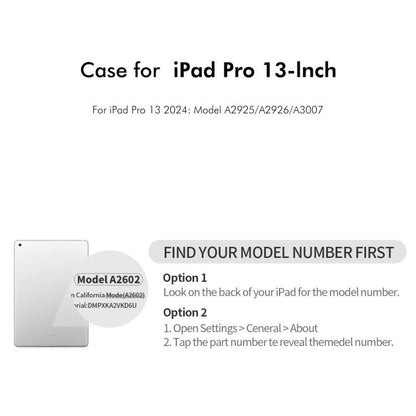For iPad Pro 13 2024 ENKAY 360 Degree Rotation Litchi Leather Smart Tablet Case(Light Blue) - free shipping - PMC Jewellery - Order now!