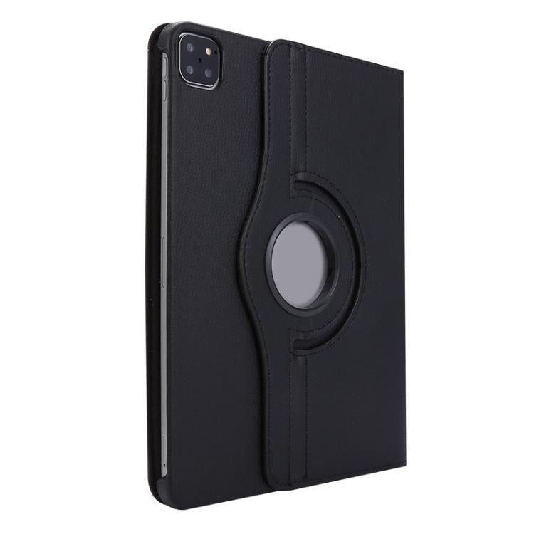 For iPad Pro 11 2024 ENKAY 360 Degree Rotation Litchi Leather Smart Tablet Case(Brown)