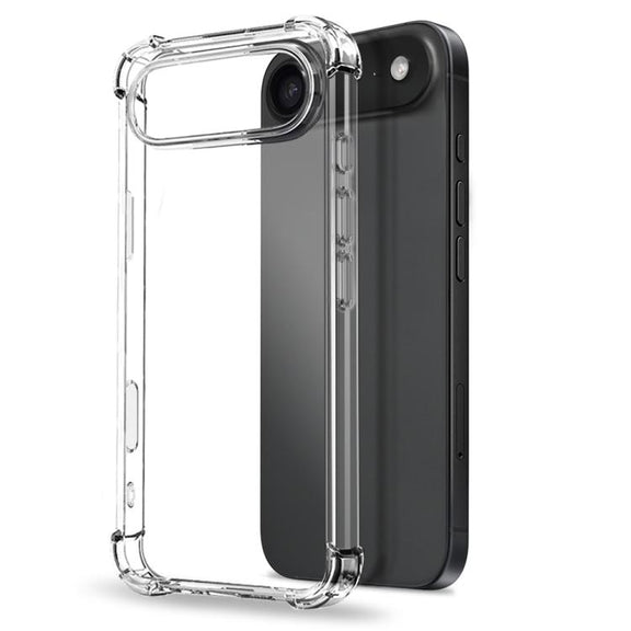 For iPhone 17 Air NORTHJO 2 in 1 TPU Airbag Shockproof Phone Case with Screen Film(Clear)