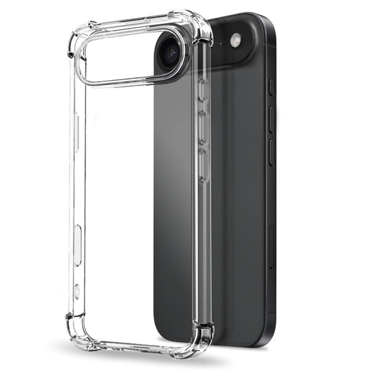 For iPhone 17 Air NORTHJO 3 in 1 TPU Airbag Shockproof Phone Case with Screen Protector Lens Film(Clear) - iPhone 17 Air Cases by NORTHJO | Online Shopping South Africa | PMC TechLife | Buy Now Pay Later Mobicred