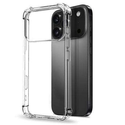 For iPhone 17 Pro NORTHJO 3 in 1 TPU Airbag Shockproof Phone Case with Screen Protector Lens Film(Clear) - iPhone 17 Pro Cases by NORTHJO | Online Shopping South Africa | PMC Jewellery | Buy Now Pay Later Mobicred