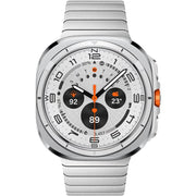 For Samsung Galaxy Watch Ultra 47mm One-bead Butterfly Buckle Stainless Steel Watch Band(Silver)