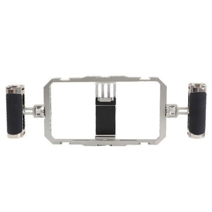 C072 Aluminum Alloy Handheld Smartphone Cage Rig Photography Stabilizer Dual Handle Frame - free shipping - PMC Jewellery - Order now!