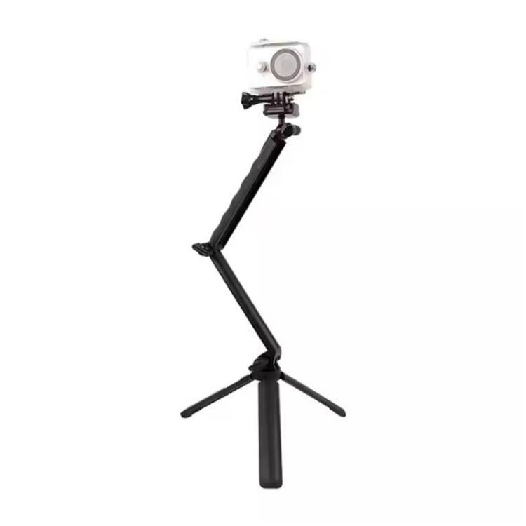 C062 Tri-folding Tripod Sports Camera Mobile Phone Selfie Stand Desktop Fixed Bracket - free shipping - PMC Jewellery - Order now!