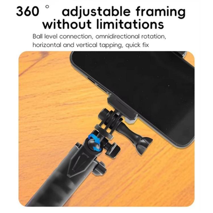 C062 Tri-folding Tripod Sports Camera Mobile Phone Selfie Stand Desktop Fixed Bracket - free shipping - PMC TechLife - Order now!