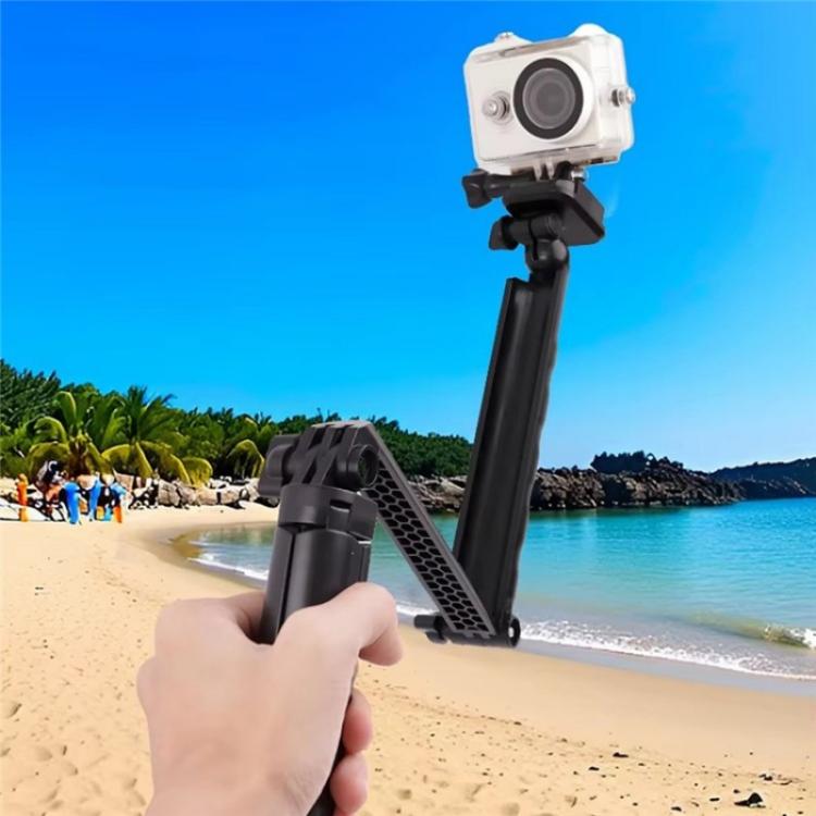 C062 Tri-folding Tripod Sports Camera Mobile Phone Selfie Stand Desktop Fixed Bracket - free shipping - PMC Jewellery - Order now!
