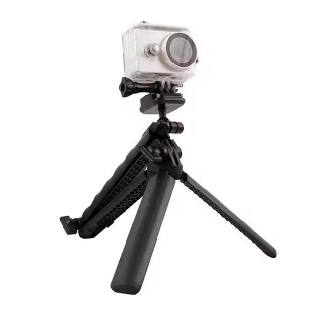 C062 Tri-folding Tripod Sports Camera Mobile Phone Selfie Stand Desktop Fixed Bracket