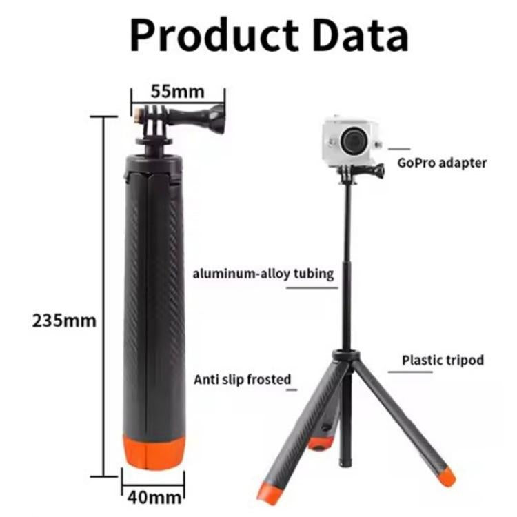 C063 Underwater Floating Selfie Stick Anti-Shake Tripod Snorkeling Pole For GoPro Action Camera
