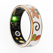 R18 SIZE 13 Smart Ring, Support Heart Rate / Blood Oxygen / Sleep / Care For Faimilies(Rose Gold)