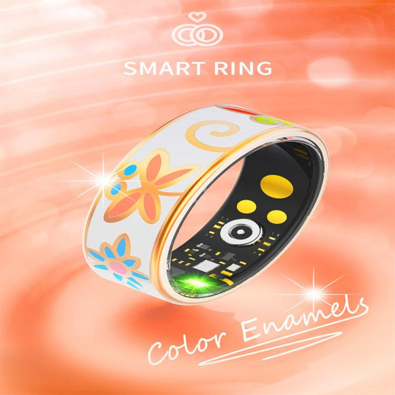 R18 SIZE 13 Smart Ring, Support Heart Rate / Blood Oxygen / Sleep / Care For Faimilies(Rose Gold)