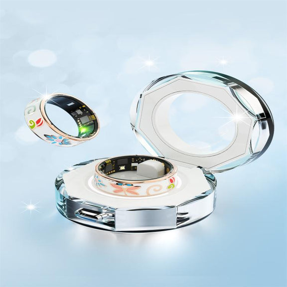 R18 SIZE 13 Smart Ring, Support Heart Rate / Blood Oxygen / Sleep / Care For Faimilies(Rose Gold)