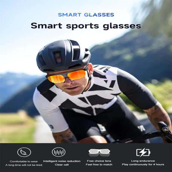 L01 Smart Glasses, Support AI Intelligent Translation / Bluetooth Call / Intelligent Noise Reduction(Orange)