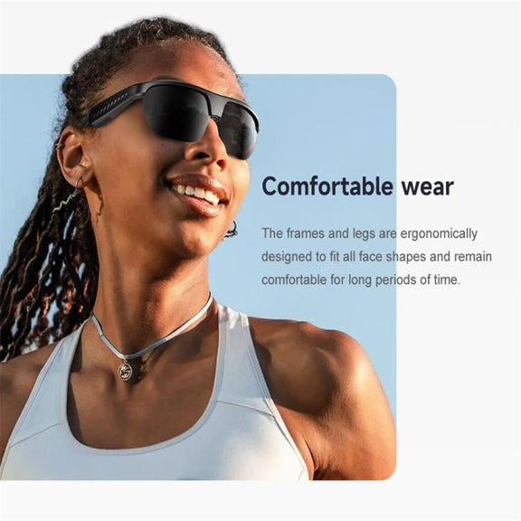 L01 Smart Glasses, Support AI Intelligent Translation / Bluetooth Call / Intelligent Noise Reduction(Orange)
