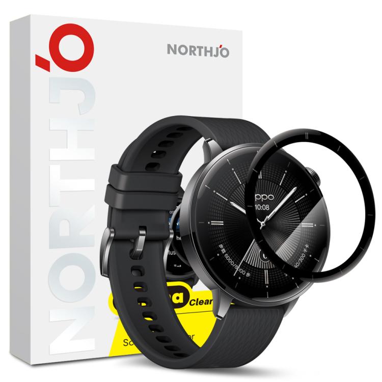 For OPPO Watch X2 Mini NORTHJO Watch Screen Protector PMMA Anti Scratch HD Screen Film(Black) - free shipping - PMc TechLife - Order now!
