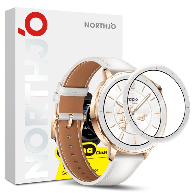 For OPPO Watch X2 Mini NORTHJO Watch Screen Protector PMMA Anti Scratch HD Screen Film(White)