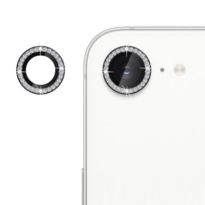 For iPhone 16e Kalebol Individual Camera Lens Diamond Ring Protector(Black) - free shipping - PMC Jewellery - Order now!
