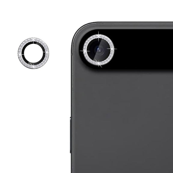 For iPhone 17 Air Kalebol Individual Camera Lens Diamond Ring Protector(Silver)