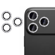For iPhone 17 Pro Max Kalebol Individual Camera Lens Diamond Ring Protector(Silver)
