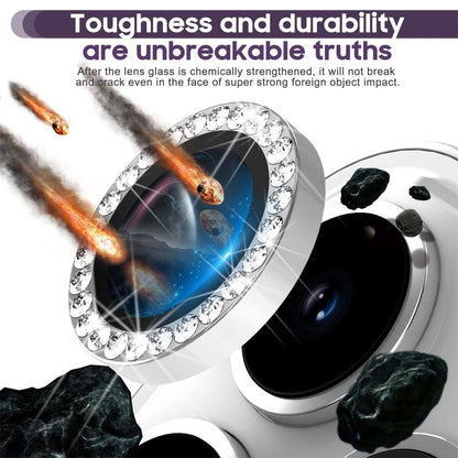 For iPhone 17 Air Kalebol Individual Camera Lens Diamond Ring Protector(Silver) - iPhone 17 Air Tempered Glass by Kalebol | Online Shopping South Africa | PMC Jewellery | Buy Now Pay Later Mobicred