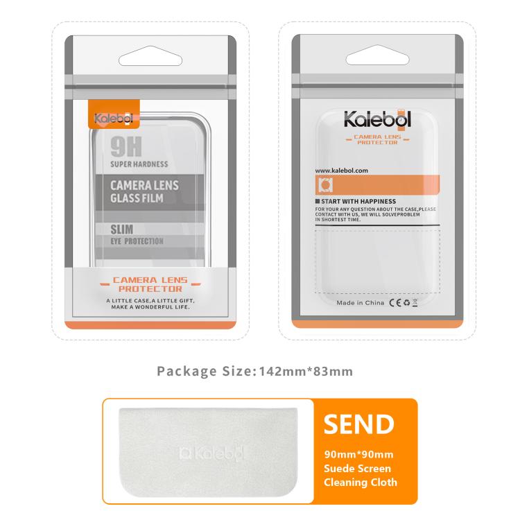 For iPhone 17 Kalebol Individual Camera Lens Diamond Ring Protector(Black) - iPhone 17 Tempered Glass by Kalebol | Online Shopping South Africa | PMC TechLife | Buy Now Pay Later Mobicred