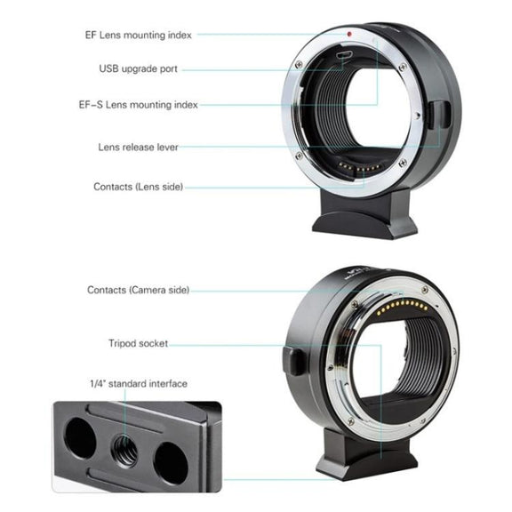 VILTROX  EF-Z For Canon EF to Nikon Z Mount Camera Lens Mount Adapter Ring