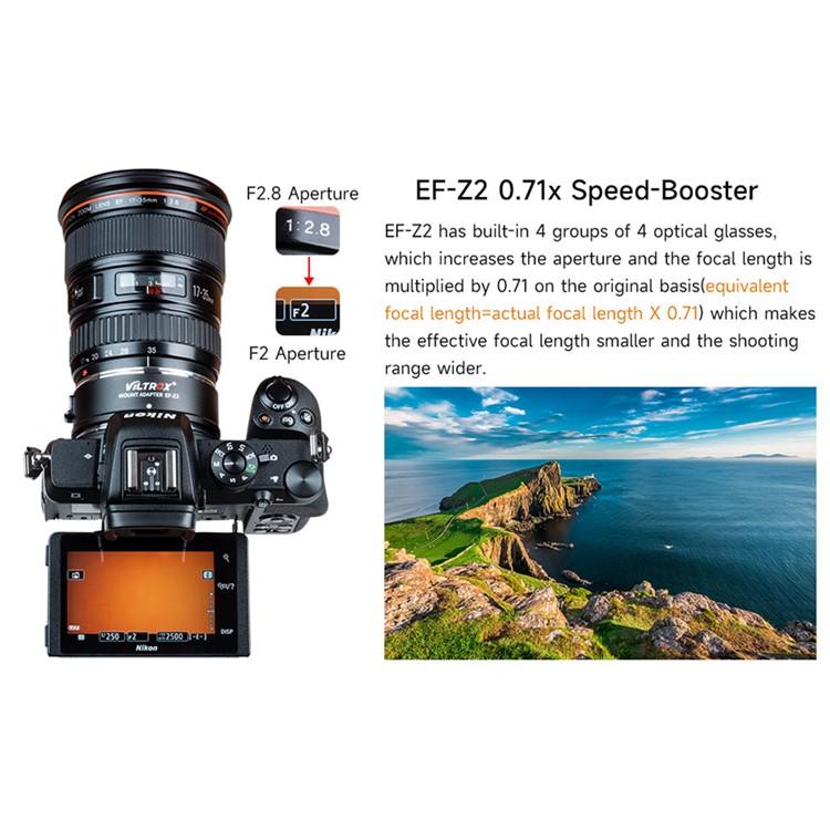 VILTROX EF-Z2 0.71X Auto Focus Camera Lens Mount Adapter For Canon EF to Nikon Z Mount - free shipping - PMC TechLife - Order now!