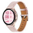20mm Push Button Silver Steel Buckle Genuine Leather Watch Band(Light Pink) - free shipping - PMC TechLife - Order now!