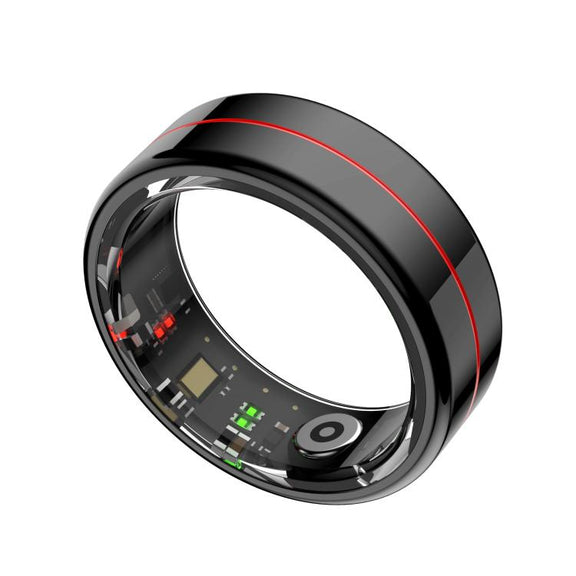 R04 SIZE 11 Smart Ring, Support Heart Rate / Blood Oxygen / Sleep Monitoring / Take Photos(Black)