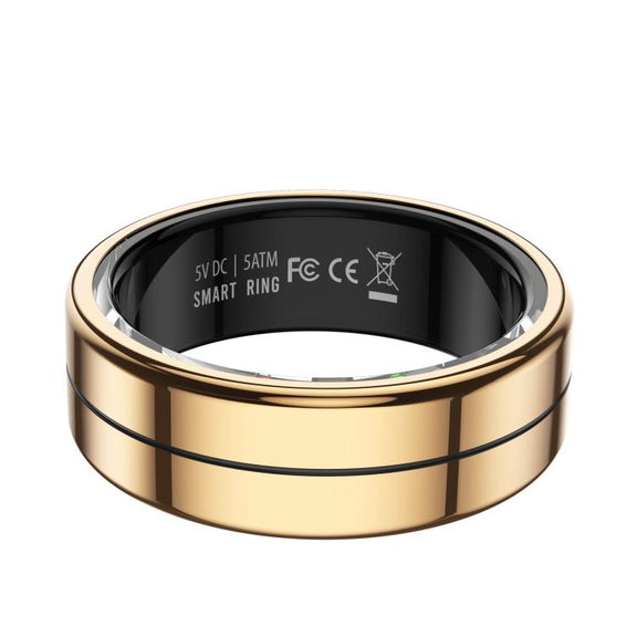 R04 SIZE 12 Smart Ring, Support Heart Rate / Blood Oxygen / Sleep Monitoring / Take Photos(Rose Gold)