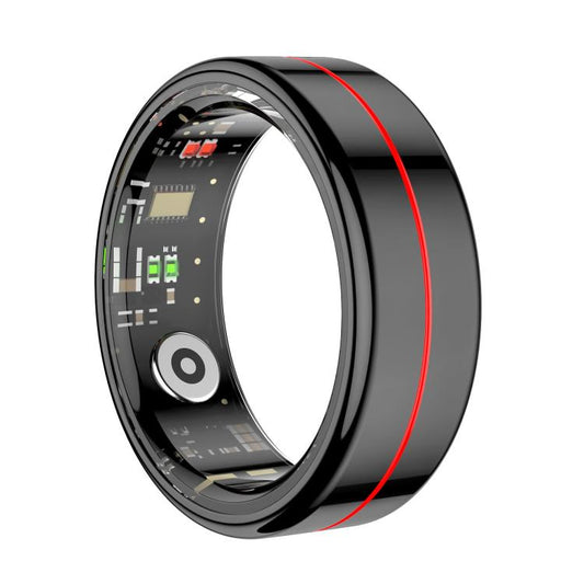 R04 SIZE 13 Smart Ring, Support Heart Rate / Blood Oxygen / Sleep Monitoring / Take Photos(Black) - free shipping - PMC Jewellery - Order now!