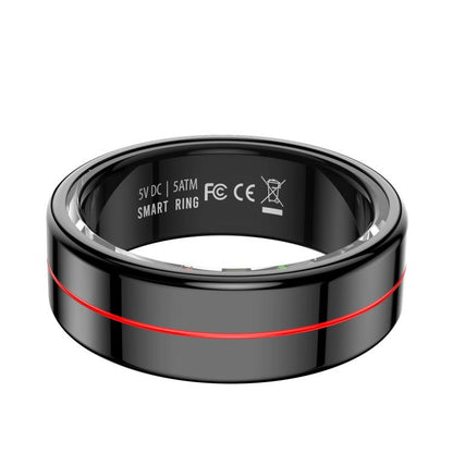 R04 SIZE 13 Smart Ring, Support Heart Rate / Blood Oxygen / Sleep Monitoring / Take Photos(Black) - free shipping - PMC Jewellery - Order now!