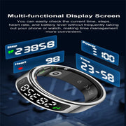 R11C SIZE 12 Smart Ring, Support Heart Rate / Blood Oxygen / Sleep Monitoring / Multiple Sport Modes(Silver)