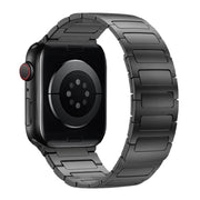For Apple Watch 46mm / 49mm / 45mm / 44mm I-Beam Magnetic Stainless Steel Strap(Titanium Gray)