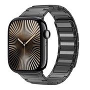 For Apple Watch 42mm / 41mm / 40mm / 38mm I-Beam Magnetic Stainless Steel Strap(Titanium Gray)