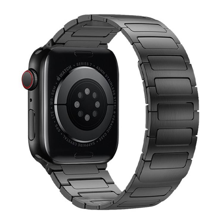 For Apple Watch 42mm / 41mm / 40mm / 38mm I-Beam Magnetic Stainless Steel Strap(Titanium Gray)