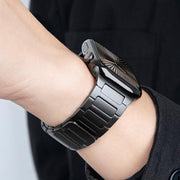 For Apple Watch 46mm / 49mm / 45mm / 44mm I-Beam Magnetic Stainless Steel Strap(Titanium Gray)
