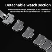 For Xiaomi Smart Band 9 / 8 Irregular Butterfly Buckle Metal Stainless Steel Watch Band(Silver)