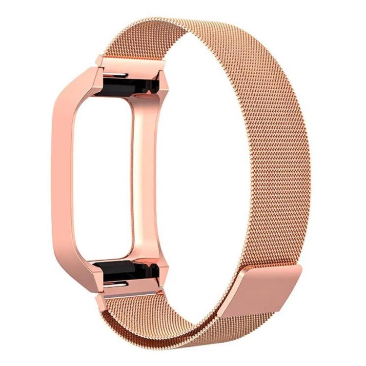 For Xiaomi Mi Band 7 Pro Stainless Steel Frame Integrated Milanese Magnetic Metal Watch Band(Rose Gold) - free shipping - PMC TechLife - Order now!
