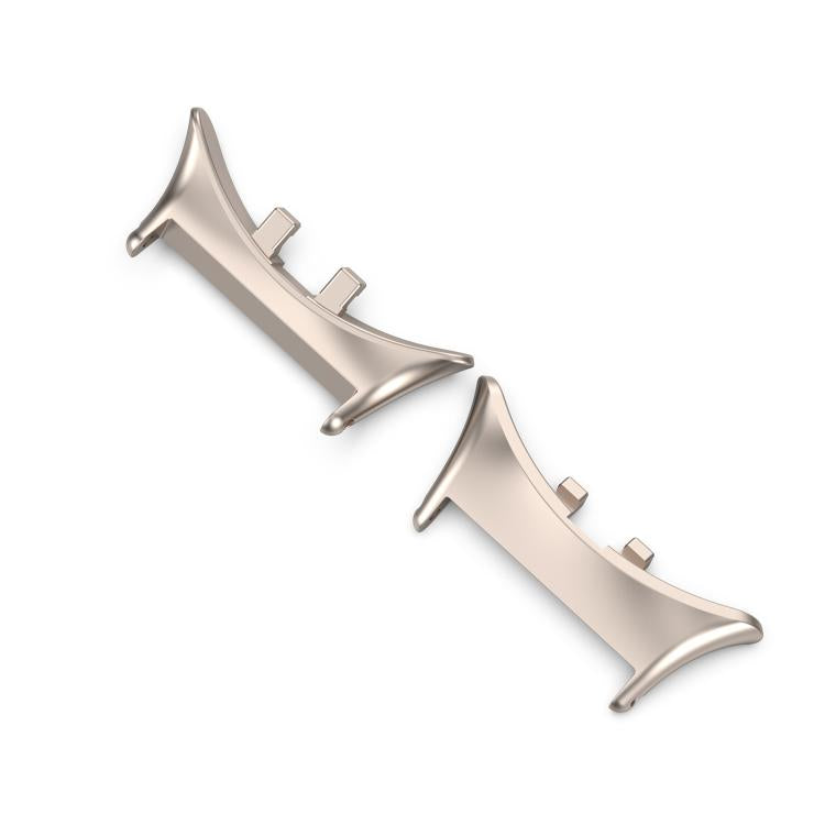 For vivo watch5 1 Pair 20mm 316 Stainless Steel Metal Watch Band Connector(Moonlight White)