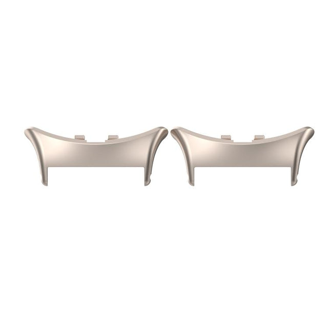 For vivo watch5 1 Pair 20mm 316 Stainless Steel Metal Watch Band Connector(Moonlight White)