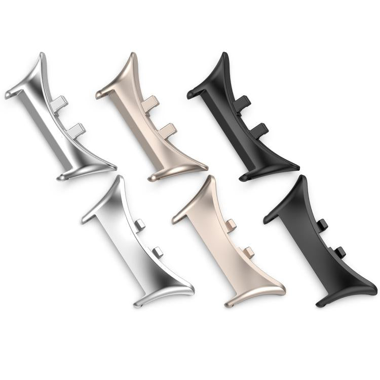 For vivo watch5 1 Pair 20mm 316 Stainless Steel Metal Watch Band Connector(Moonlight White) - free shipping - PMC TechLife - Order now!