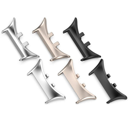 For vivo watch5 1 Pair 20mm 316 Stainless Steel Metal Watch Band Connector(Moonlight White) - free shipping - PMC Jewellery - Order now!